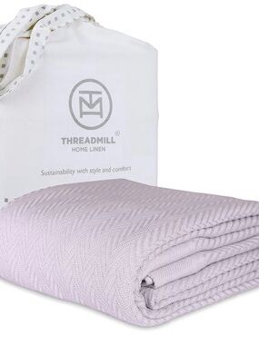 Threadmill Luxury Cotton Blankets for Queen Size Bed
